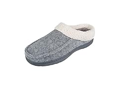 Hanes Men's Memory Foam Clog Grey (L) 