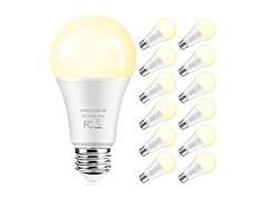 TOBUSA 12-Pack A19 LED Light Bulbs 2700K