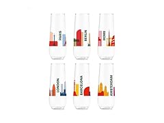 TOSSWARE 9oz Europe Plastic Flute 6Pk