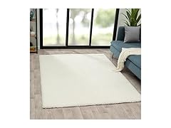 Solid Plush Shag Area Rug