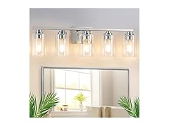 5-Light Bathroom Light Fixtures, 31" Modern Vanity Lights