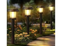 8 Pack Solar Powered Garden Lights Waterproof
