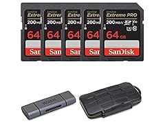 SanDisk 64GB (5-Pack) Extreme PRO Memory Card
