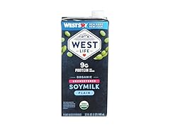 West Life Organic Unsweetened Soy Milk, 32 oz