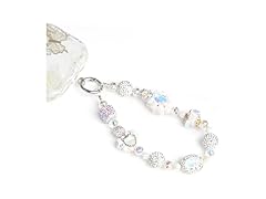 HuedBeads Phone Charm White