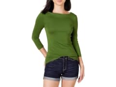 Amazon Essentials Women (S) 3/4 Sleeve T-shir 9YV1