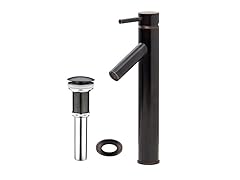 VIGO Dior Bathroom Vessel Faucet in Antique Rubbed Bronze with Pop up