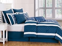 Riverbank M/F 8pc Comforter Set – Indigo