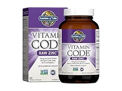 Garden of Life Zinc Supplements 30mg