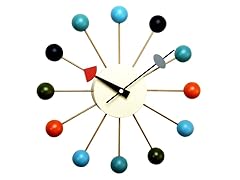 George Nelson Ball Clock: Multi-Colored