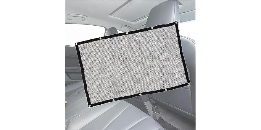 Zone Tech PE0007 Back Seat Pet Mesh Net Large