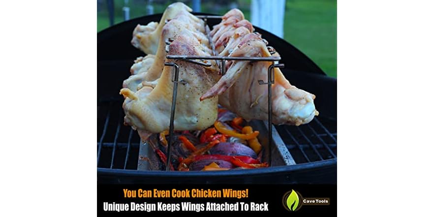 Using A Wingette Rack Cave Tools Chicken Wing & Leg Rack