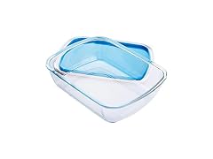 Glass Container with Plastic lid (3-Quart Rectangular)