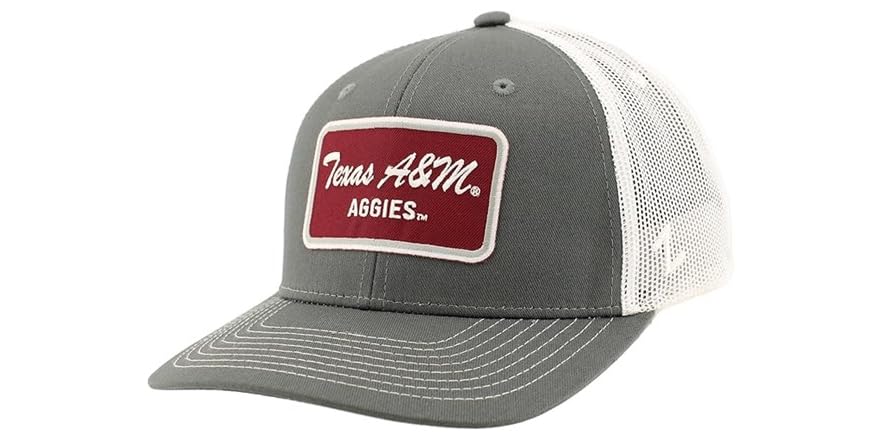 Cappello Snapback NCAA Nebraska Cornhuskers – ZZHATS – Grigio, Unisex, Basso Profilo