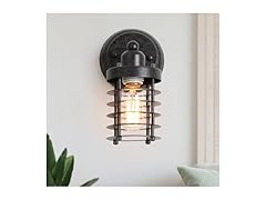 GEPOW Farmhouse Wall Sconce, Industrial Mini Cage