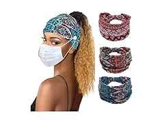 Efdagsad Boho Button Headband Women