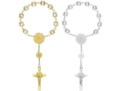 Autom Bracelet, Gold Silver (6.5in)