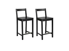Amazon Basics 24 Bar Stool 2Pk Black