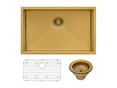  Ruvati 27-inch Undermount Satin Brass Ma