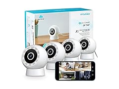 La View B5 2K Indoor/Outdoor Security Camera 4PK White