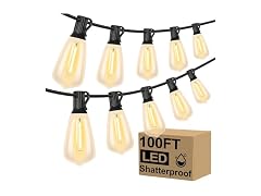 Brightever LED Outdoor String Lights 100FT