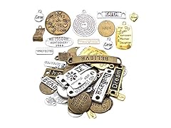 Aylifu 100g Mixed Inspiration Words Alloy Charms