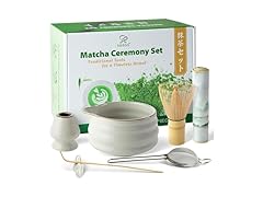Soeos Matcha Whisk Set, 7 Pcs Ceramic Matcha Kit