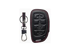 Leather Key Fob Cover Compatible - Hyundai Models