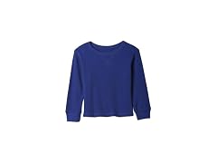 GAP Boys Long Sleeve Thermal Crewneck Bellwether