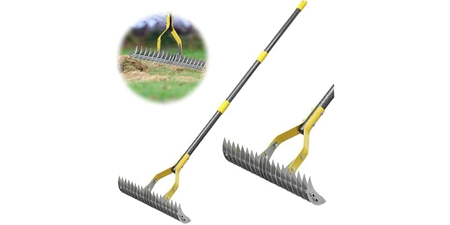 Talex Rake Thatch Rake, 2-in-1