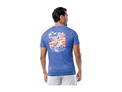 Realtree Men (5XL) Shirt Blue Cationic American Su