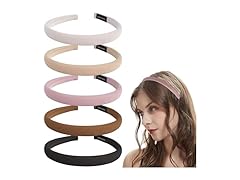 Kasmena 5PCS 0.6" Sponge Padded Headband