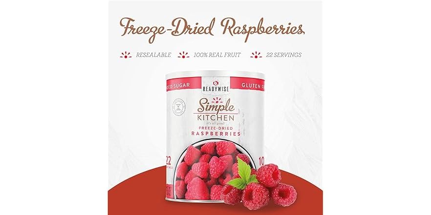 ReadyWise Freeze Dried Raspberries