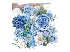 Artificial Blue Flowers Combo