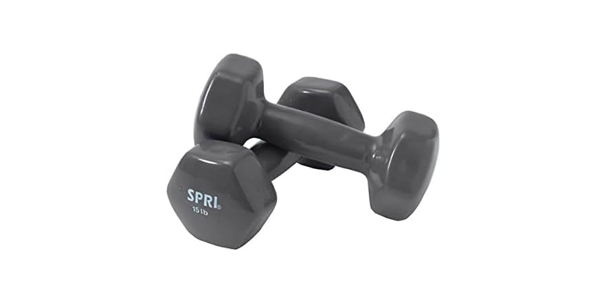 SPRI Hand Weights Set of 2 - 15lb