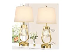 VerRon Set of 2 Touch Table Lamps