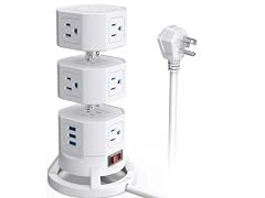 Bestek 1625W Vertical Power Strip