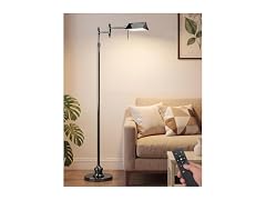 Bairth Black Chrome Reading Floor Lamp
