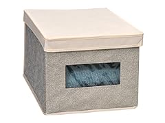 Folding Storage Box with Lid & Window