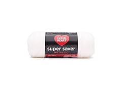 Red Heart Super Saver Mtlc 5oz White