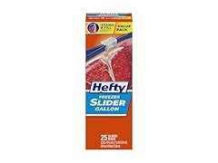 Hefty Slider Freezer Storage Bags, Gallon Size, 25 Count