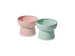 Necoichi 2pcs Elevated Cat Water Bowls, Food Bowl
