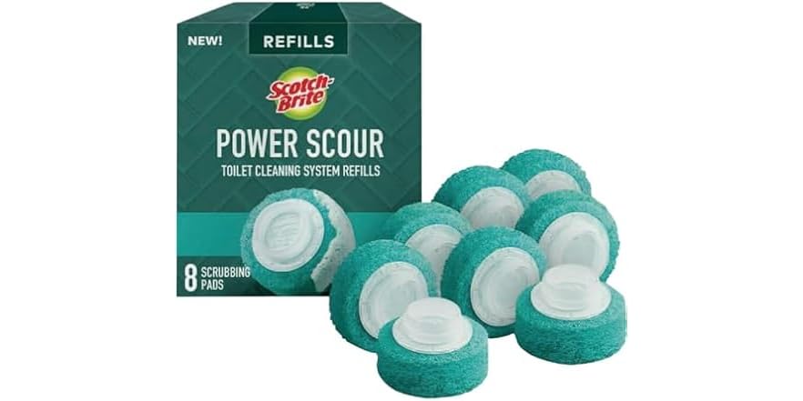 Scotch-Brite Power Scour Toilet Bowl Scrubbing Pad refills