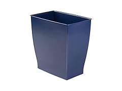 iDesign Small Plastic Bathroom Trash Can