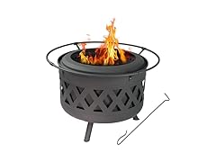 Sunnydaze 30-Inch Crossweave Smokeless Wood-Burning Fire Pit