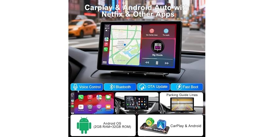 Carplay Android System Box Accfly Wireless CarPlay Car Screen (Open Box)
