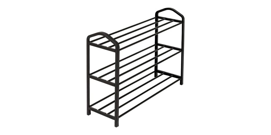 Stream Line Shoe Rack Honey-Can-Do 3-Tier Streamline Shoe Rack