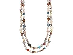 Splendid Pearls Endless Multicolored 48" Necklace