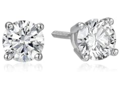 Amazon Essentials IGI Certified 18k White Earrings