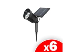 Bright Living Solar Spot Lights Outdoor, 6 Pack